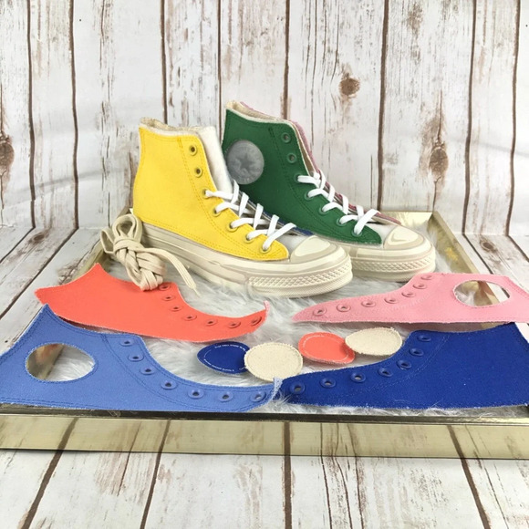 Converse Joshua Vides x Chuck 70 Hi Interchangeable Panels Multicolor Sneakers - Picture 3 of 15